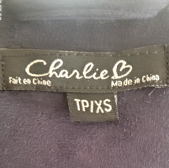 Charlie Women's suede Navy Jacket, XS - Picture 9 of 9